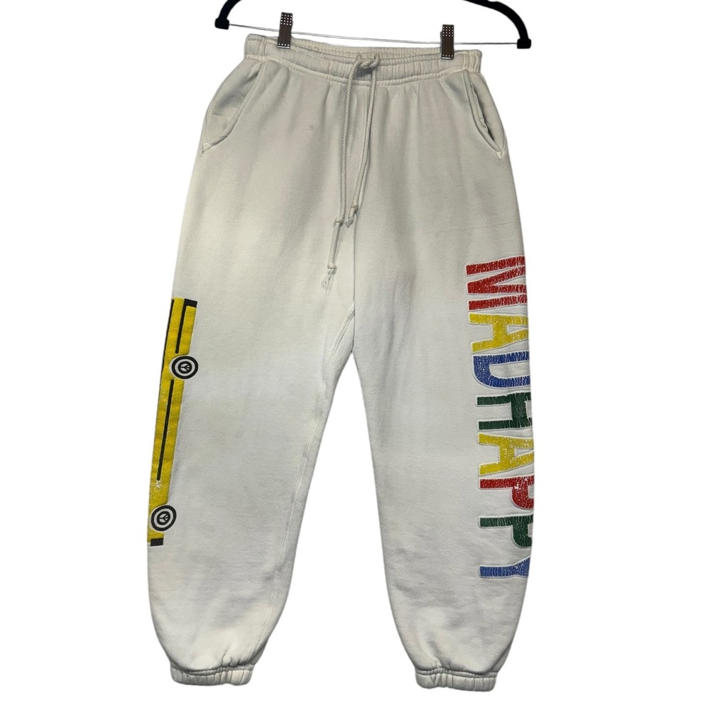 Madhappy School Bus Graphic‎ Sweatpants Off-White Multi-Color Logo XS